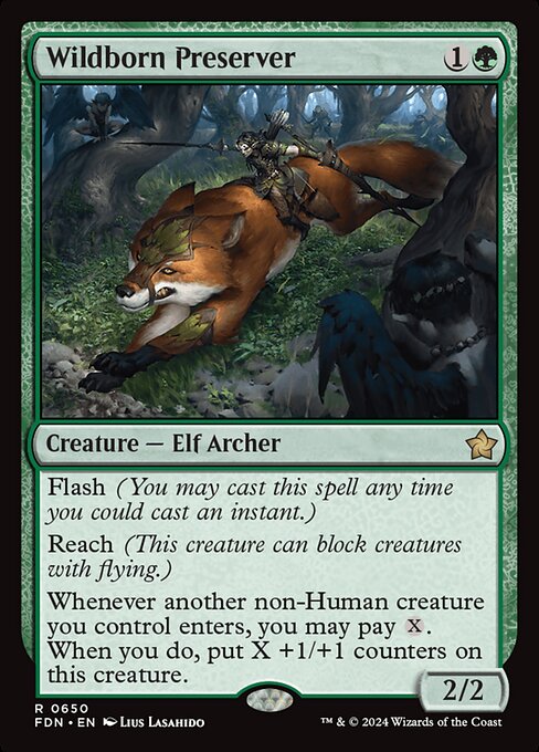 Wildborn Preserver - Foundations Magic card