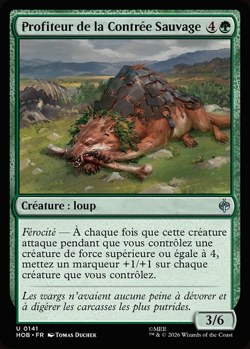 Profiteur de la Contrée Sauvage (Wilderland Scrounger) - The Hobbit (#141) - Illustrated by Tomas Duchek - Magic: The Gathering Card