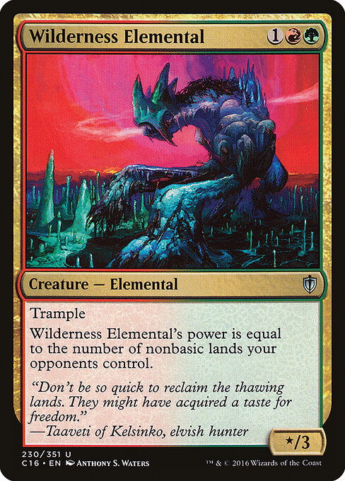 Wilderness Elemental - Commander 2016 Magic card