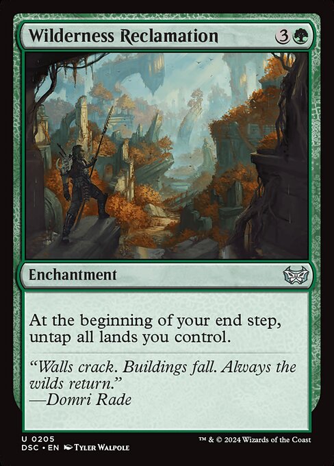 Wilderness Reclamation - Duskmourn: House of Horror Commander Magic card