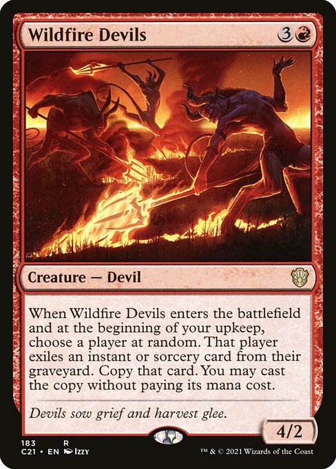 Wildfire Devils - Commander 2021 Magic card