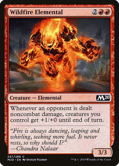 Wildfire Elemental - Core Set 2020 Magic card