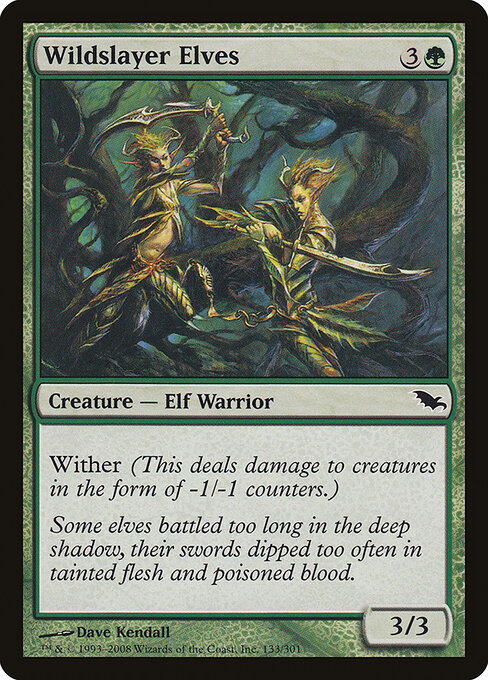 Wildslayer Elves - Shadowmoor Magic card