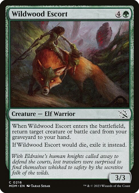 Wildwood Escort - March of the Machine Magic card