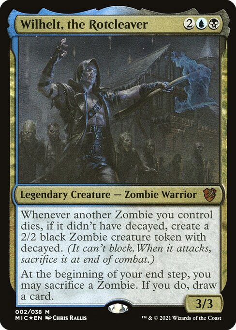 Wilhelt, the Rotcleaver - Midnight Hunt Commander Magic card