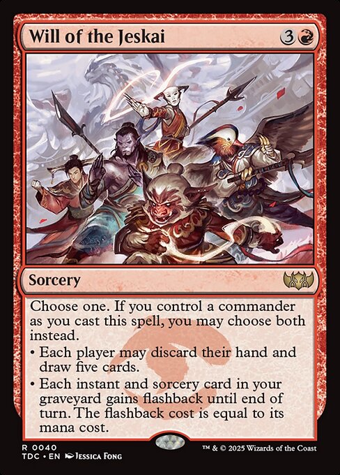 Will of the Jeskai - Tarkir: Dragonstorm Commander Magic card