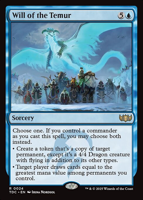 Will of the Temur - Tarkir: Dragonstorm Commander Magic card