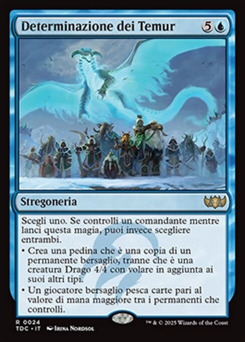 Voluntad de los Temur (Will of the Temur) - Tarkir: Dragonstorm Commander (#24) - Illustrated by Irina Nordsol - Magic: The Gathering Card