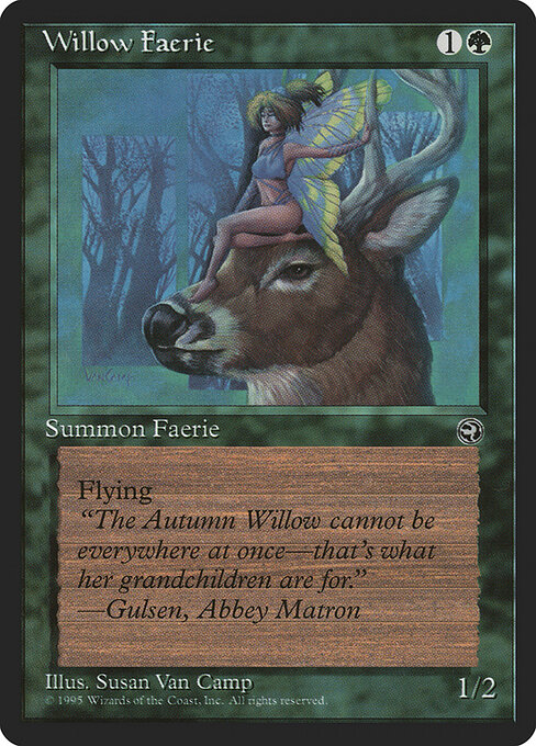 Willow Faerie - Homelands Magic card