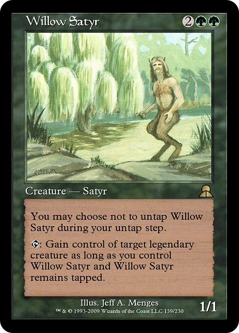 Willow Satyr - Masters Edition III Magic card