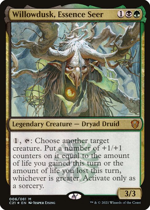 Willowdusk, Essence Seer - Commander 2021 Magic card
