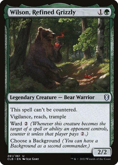 Wilson, Refined Grizzly - Commander Legends: Battle for Baldur's Gate Magic card