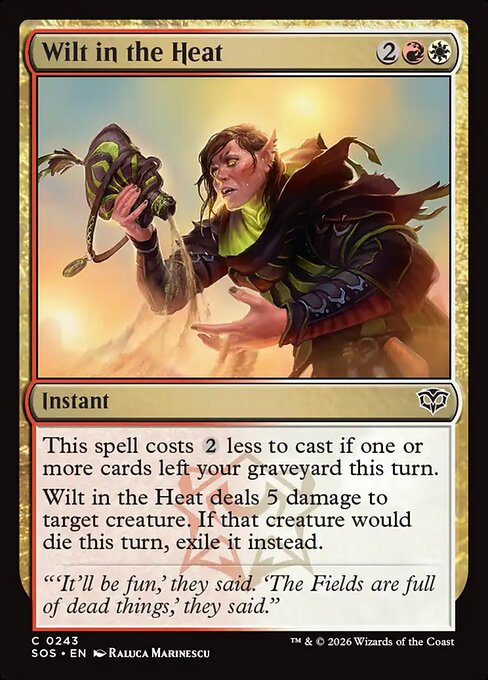 Wilt in the Heat - Secrets of Strixhaven Magic card