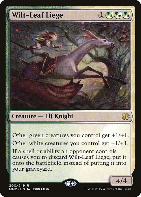 萎れ葉のしもべ (Wilt-Leaf Liege) - Modern Masters 2015 (#200) - Illustrated by Jason Chan - Magic: The Gathering Card