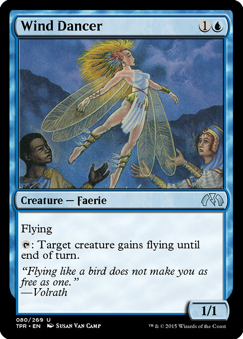 Wind Dancer - Tempest Remastered (#80) - Illustrated by Susan Van Camp - Magic: The Gathering Card