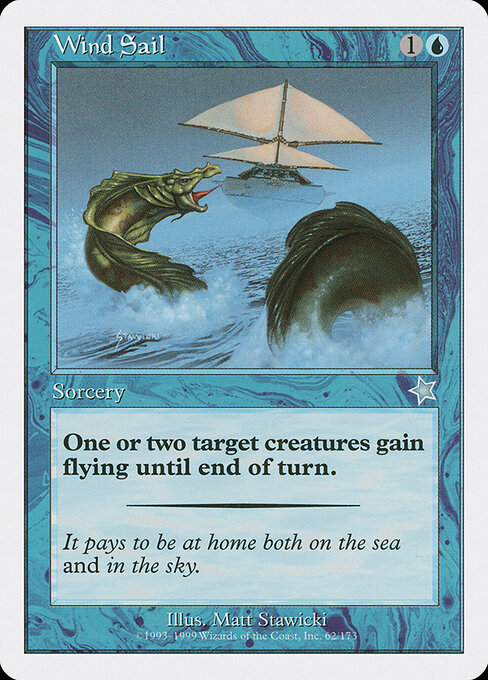 Wind Sail - Starter 1999 Magic card
