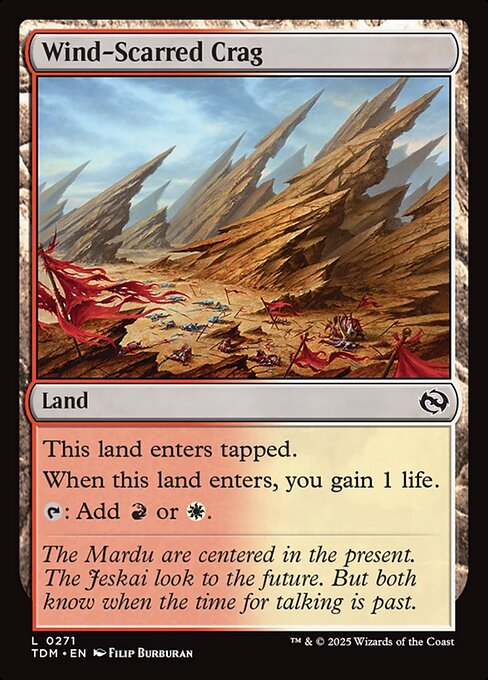 Wind-Scarred Crag - Tarkir: Dragonstorm Magic card