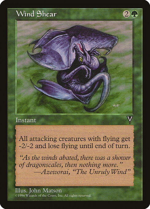 Wind Shear - Visions Magic card