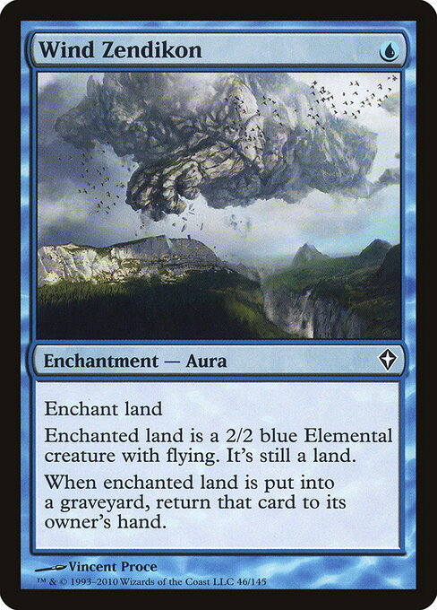 Wind Zendikon - Worldwake Magic card
