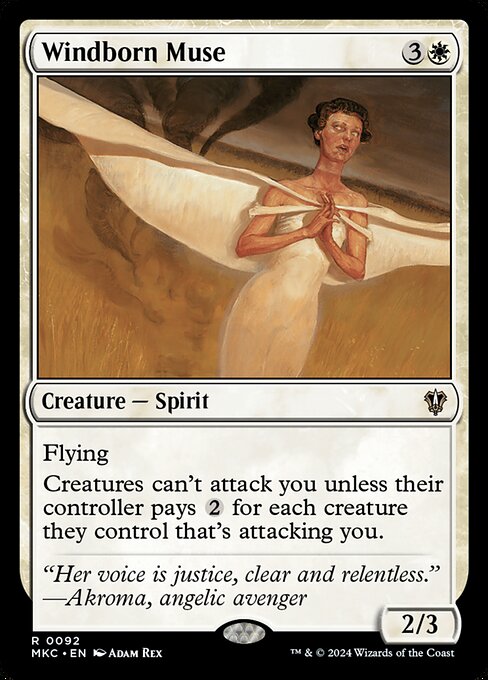 Windborn Muse - Murders at Karlov Manor Commander Magic card