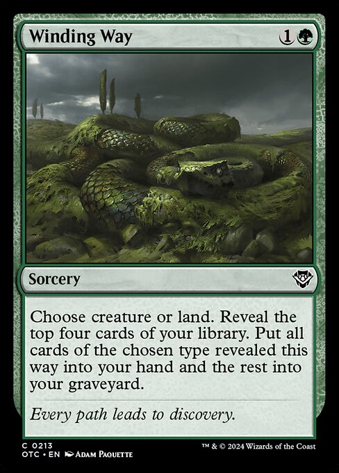 Winding Way - Outlaws of Thunder Junction Commander Magic card