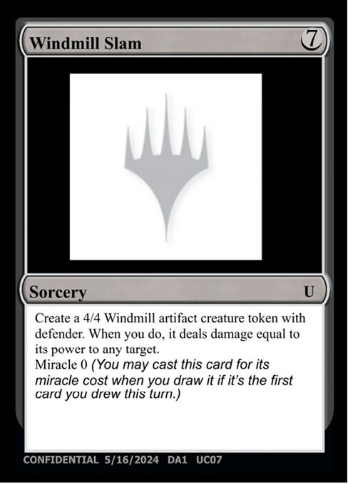 Windmill Slam - Unknown Event (#UC07) - Magic: The Gathering Card