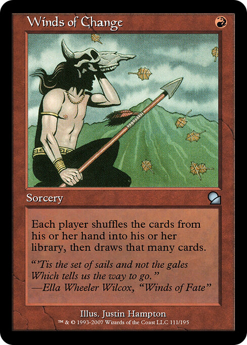 Winds of Change - Masters Edition Magic card