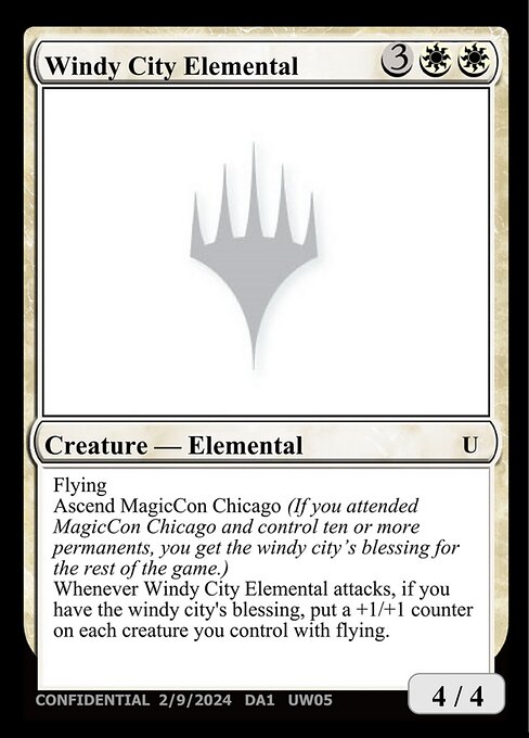 Windy City Elemental - Unknown Event Magic card