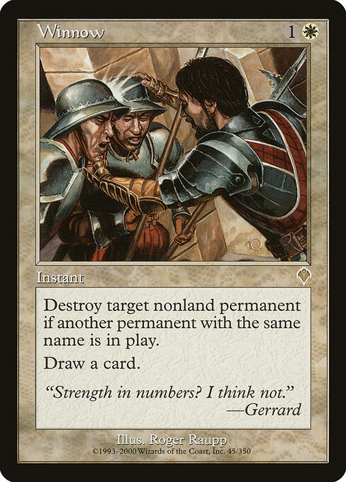 Winnow - Invasion Magic card