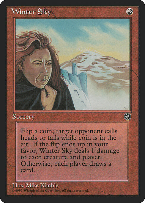 Winter Sky - Homelands Magic card
