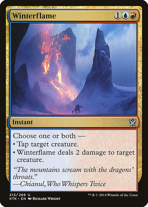 Winterflame - Khans of Tarkir Magic card
