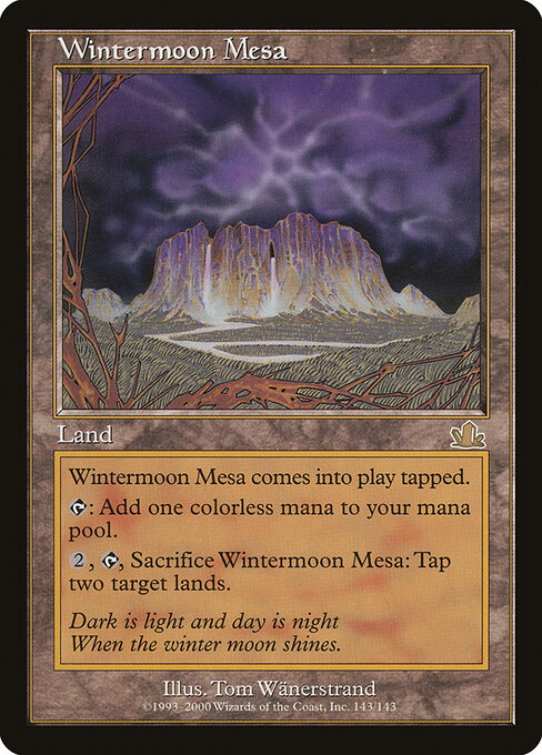 Wintermoon Mesa - Prophecy Magic card