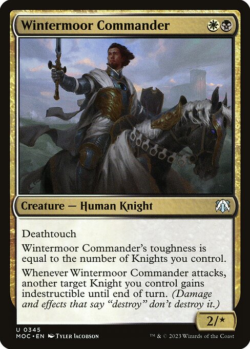 Wintermoor Commander - March of the Machine Commander (#345) - Illustrated by Tyler Jacobson - Magic: The Gathering Card