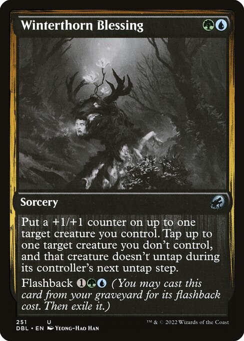 Bénédiction de l'épine d'hiver (Winterthorn Blessing) - Innistrad: Midnight Hunt (#251) - Illustrated by Yeong-Hao Han - Magic: The Gathering Card