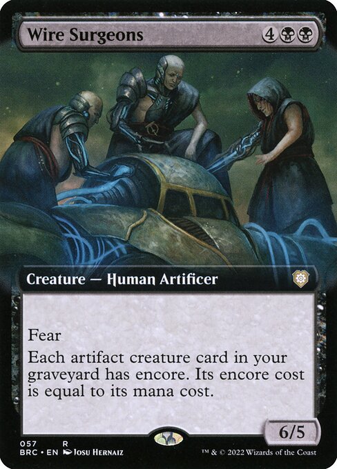 Chirurgiens câblés (Wire Surgeons) - The Brothers' War Commander (#10) - Illustrated by Josu Hernaiz - Magic: The Gathering Card