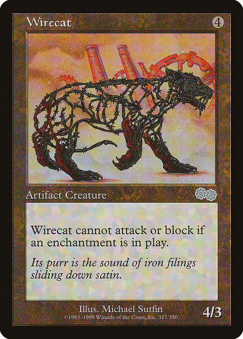 Wirecat - Urza's Saga Magic card
