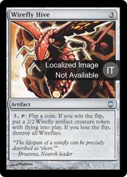 Drahtfliegennest (Wirefly Hive) - Darksteel (#161) - Illustrated by Nottsuo - Magic: The Gathering Card