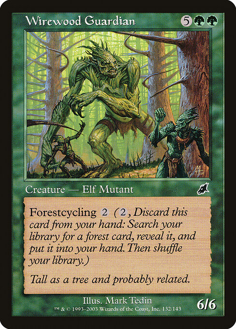 Wirewood Guardian - Scourge (#132) - Illustrated by Mark Tedin - Magic: The Gathering Card