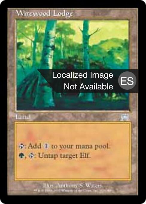 ワイアウッドの番小屋 (Wirewood Lodge) - Onslaught (#329) - Illustrated by Anthony S. Waters - Magic: The Gathering Card