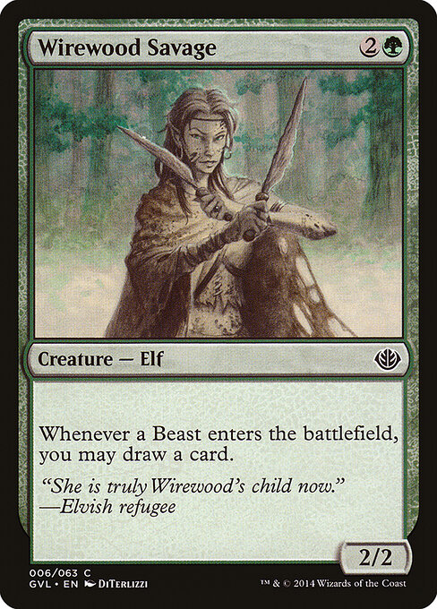 Wirewood Savage - Duel Decks Anthology: Garruk vs. Liliana Magic card