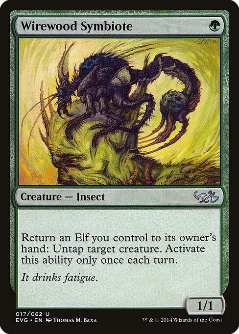 ワイアウッドの共生虫 (Wirewood Symbiote) - Eternal Masters (#192) - Illustrated by Yohann Schepacz - Magic: The Gathering Card