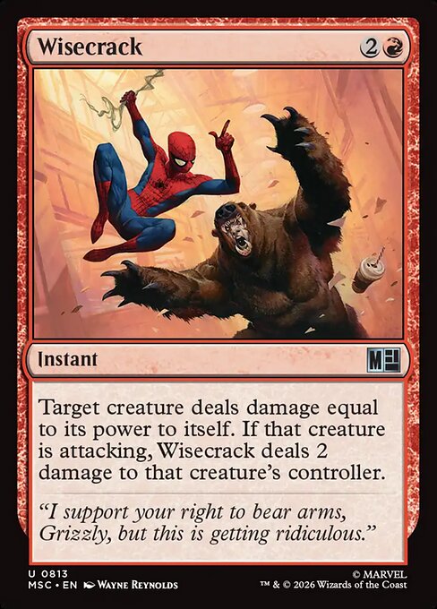 Wisecrack - Marvel Super Heroes Commander Magic card