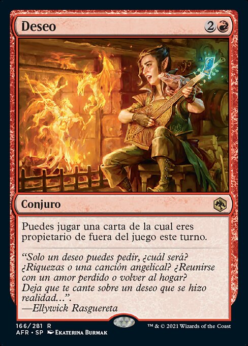 Deseo (Wish) - Adventures in the Forgotten Realms (#166) - Illustrated by Ekaterina Burmak - Magic: The Gathering Card