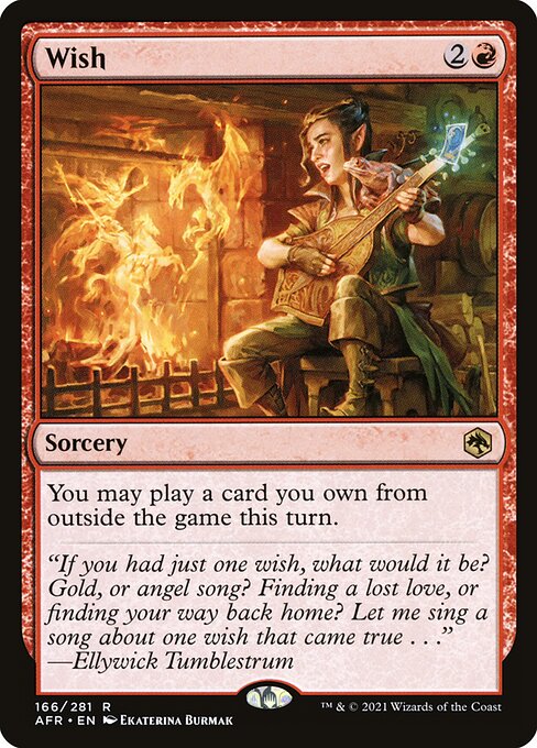Wish - Adventures in the Forgotten Realms (#166) - Illustrated by Ekaterina Burmak - Magic: The Gathering Card