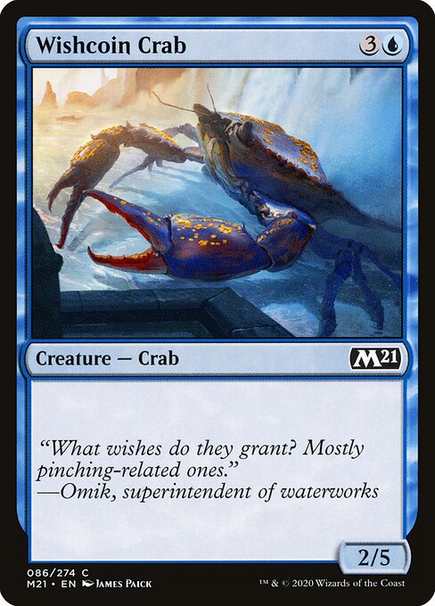 Wishcoin Crab - Core Set 2021 Magic card