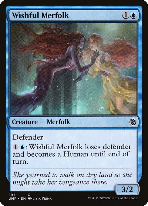 Wishful Merfolk - Jumpstart (#197) - Illustrated by Livia Prima - Magic: The Gathering Card