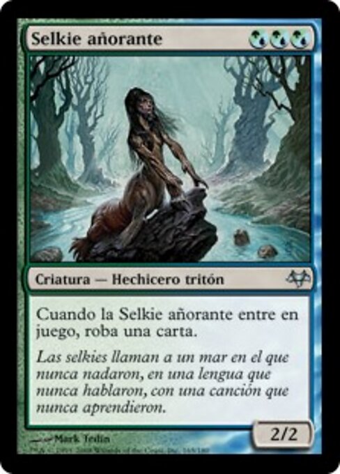 Schwermütiger Selkie (Wistful Selkie) - Eventide (#165) - Illustrated by Mark Tedin - Magic: The Gathering Card