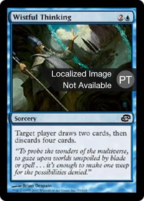 Pensamento Sombrio (Wistful Thinking) - Planar Chaos (#53) - Illustrated by Brian Despain - Magic: The Gathering Card