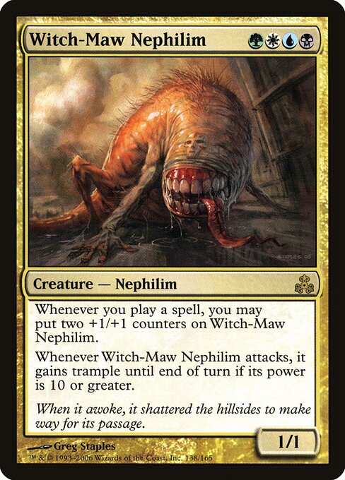 Witch-Maw Nephilim - Guildpact (#138) - Illustrated by Greg Staples - Magic: The Gathering Card