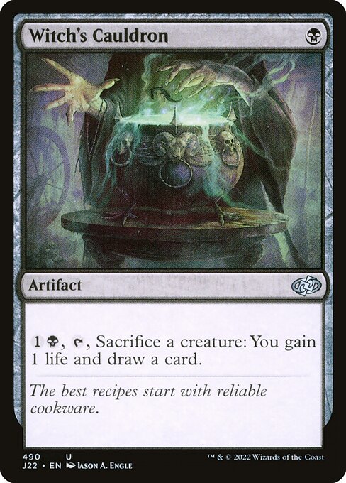 Chaudron d'envoûteuse (Witch's Cauldron) - Commander Masters (#199) - Illustrated by Jason A. Engle - Magic: The Gathering Card